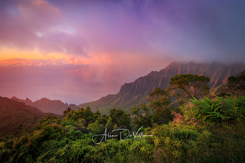 Soft Glow of Kalalau Valley ~ Fine Art Prints