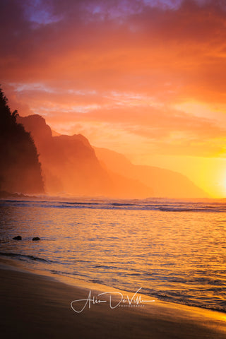 Na Pali Pinks ~ Fine Art Prints