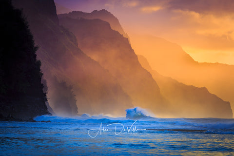 Golden Magic of Na Pali ~ Fine Art Prints