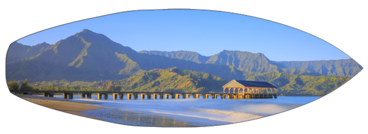 Hanalei Pier Surfboard