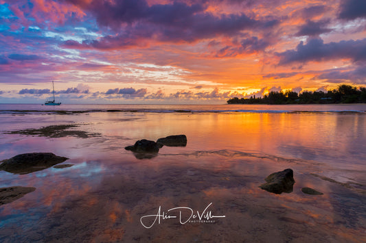 Ha'ena Sailboat ~ Fine Art Prints